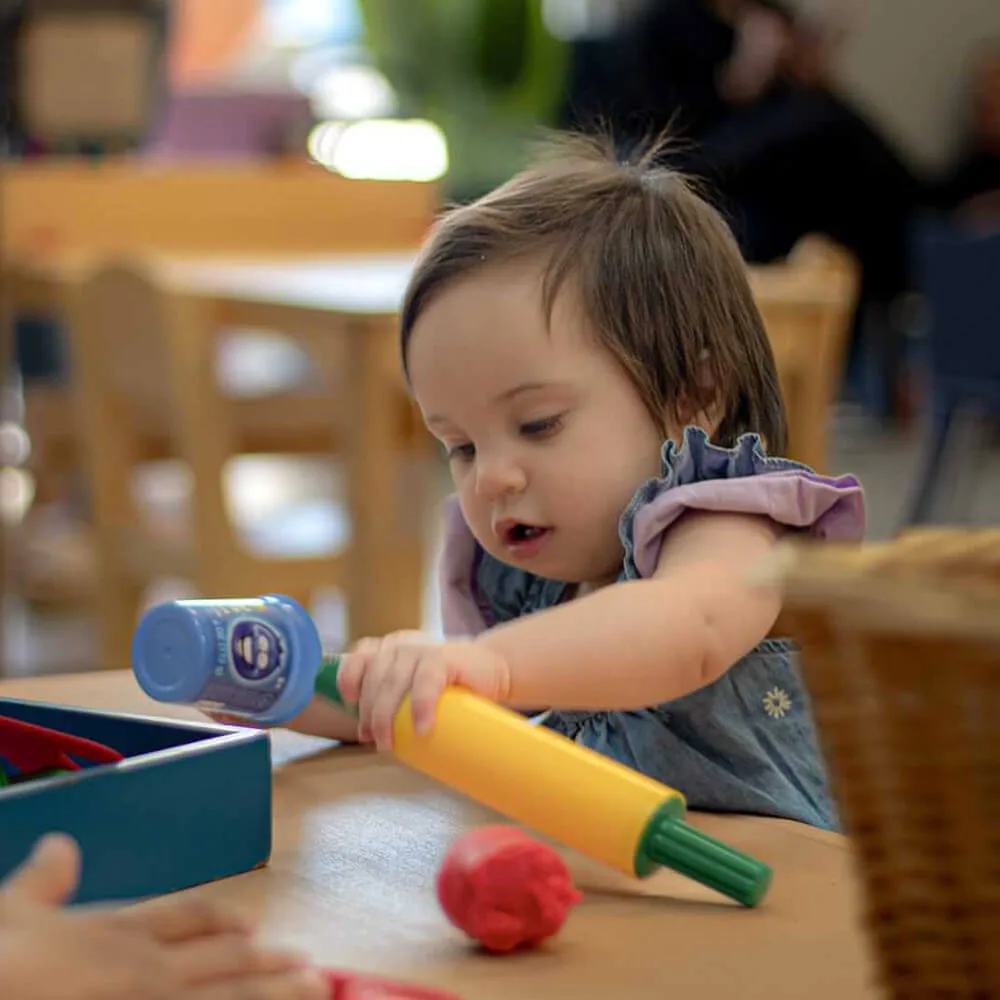 Child playing at day care center in beaverton