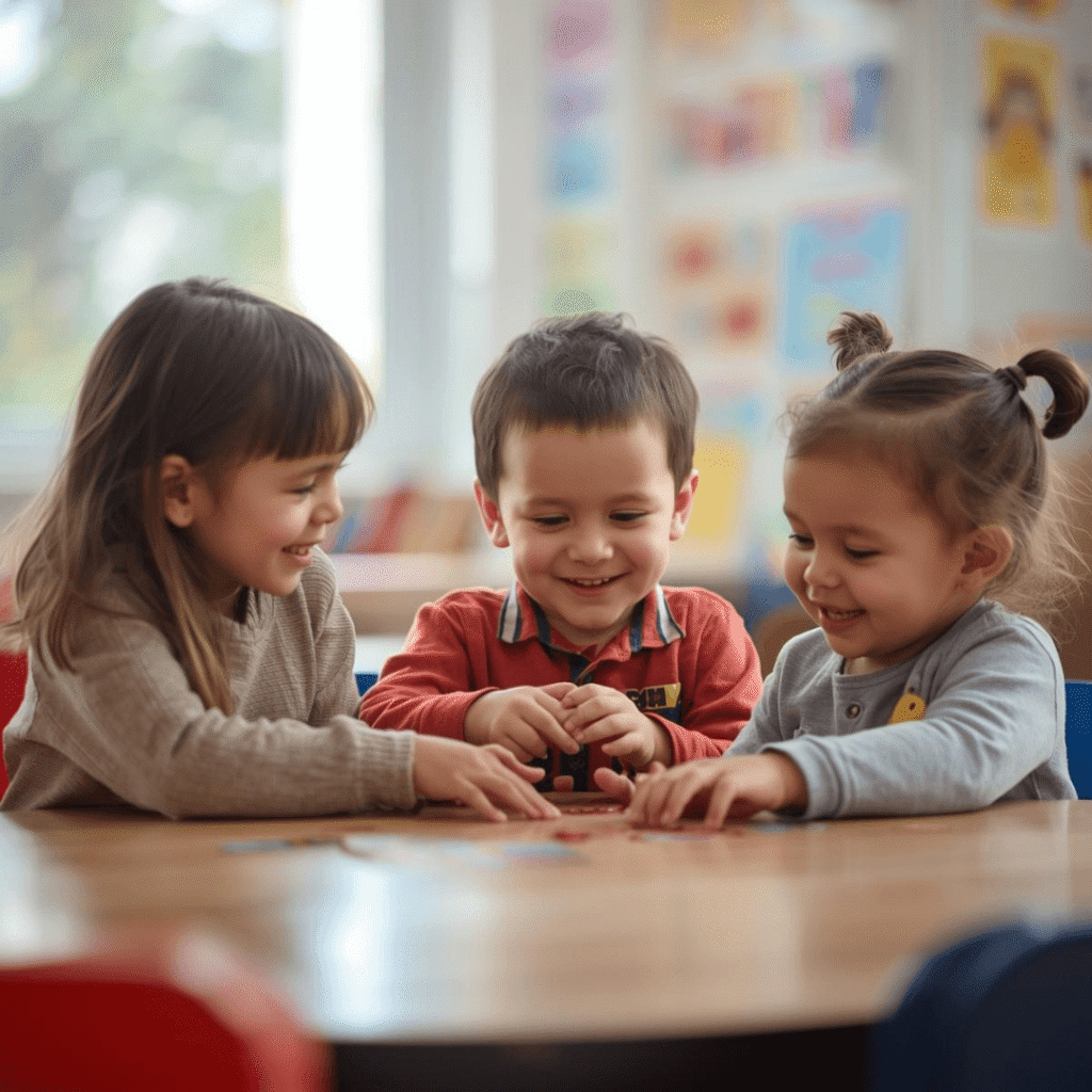 Children playing together at day care in beaverton