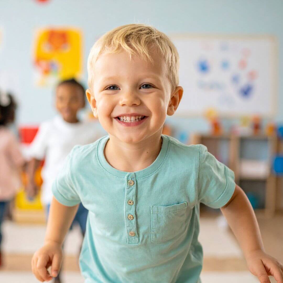 Child smiling at Beaverton childcare