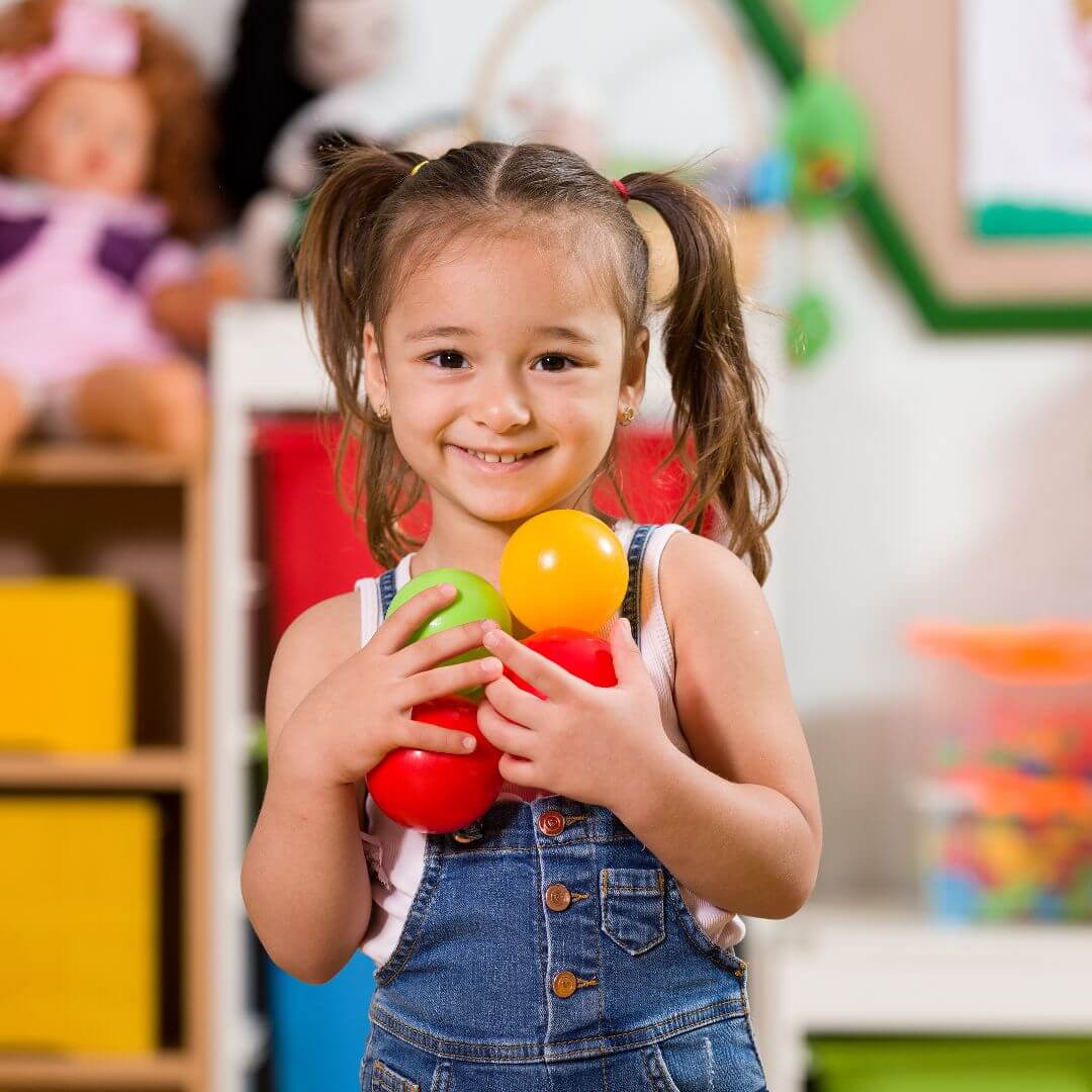 small child playing at beaverton daycare.