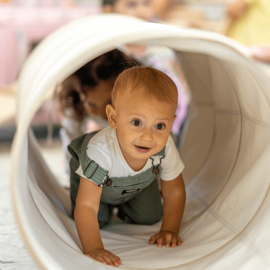small child playing at daycare